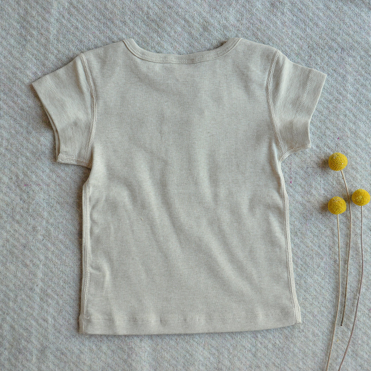 Baby T-Shirt - Undyed Organic Heirloom Cotton (Newborn-24m)