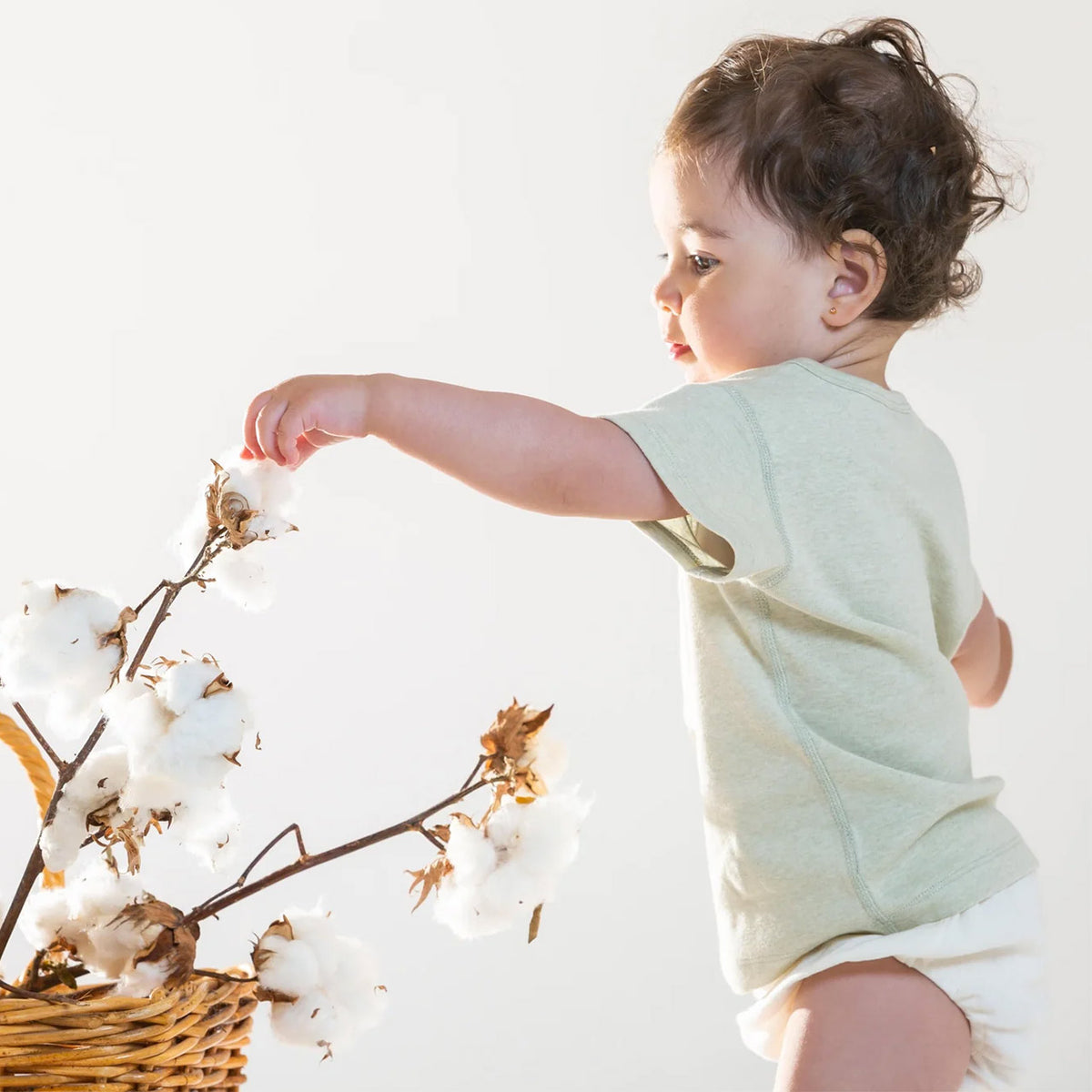 Baby T-Shirt - Undyed Organic Heirloom Cotton (Newborn-24m)