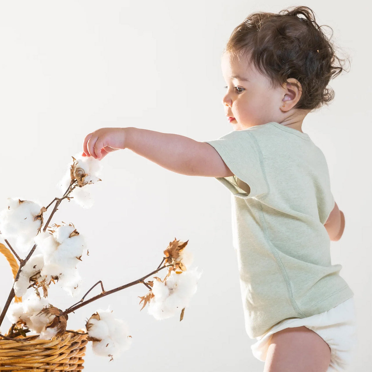Baby T-Shirt - Undyed Organic Heirloom Cotton (Newborn-24m)