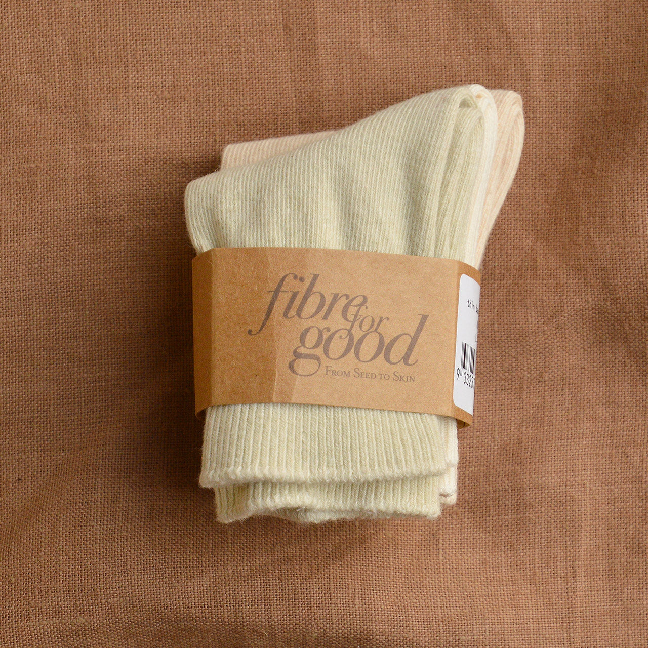 Baby Socks 3 Pack - Undyed Organic Heirloom Cotton (0-18m)