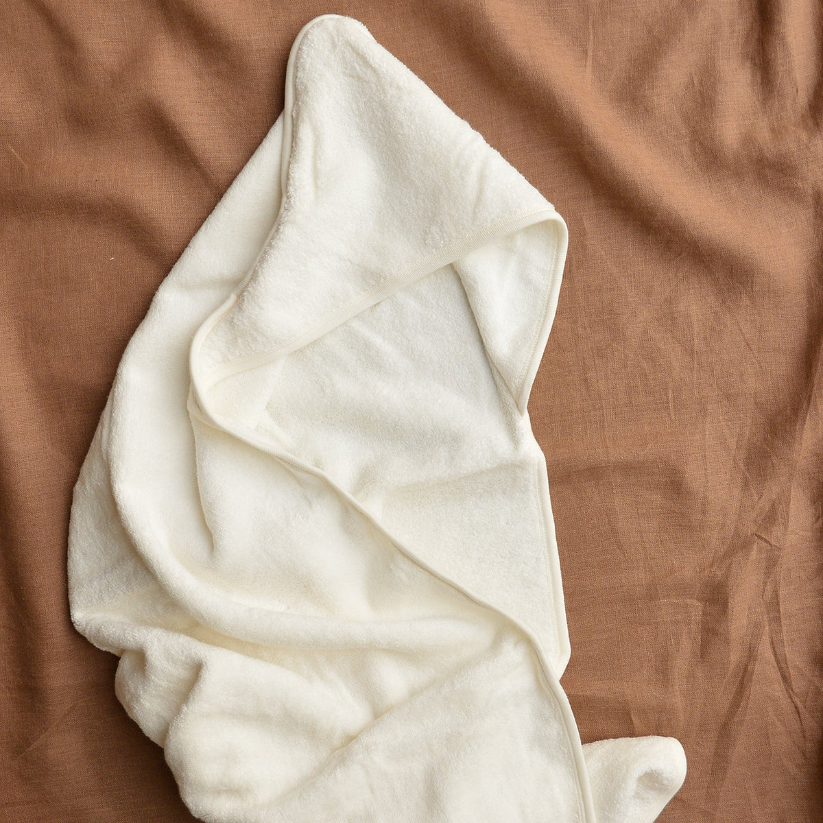 Organic Cotton Hooded Towel - Natural
