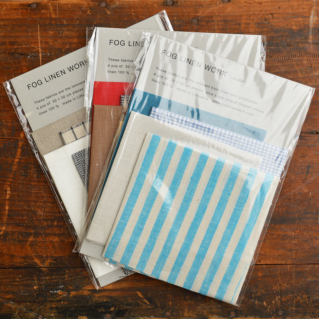 100% Linen Remnant Pack (30cm squares)