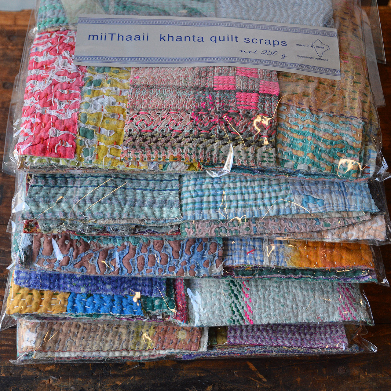 Vintage Kantha Quilt Offcuts (250g)