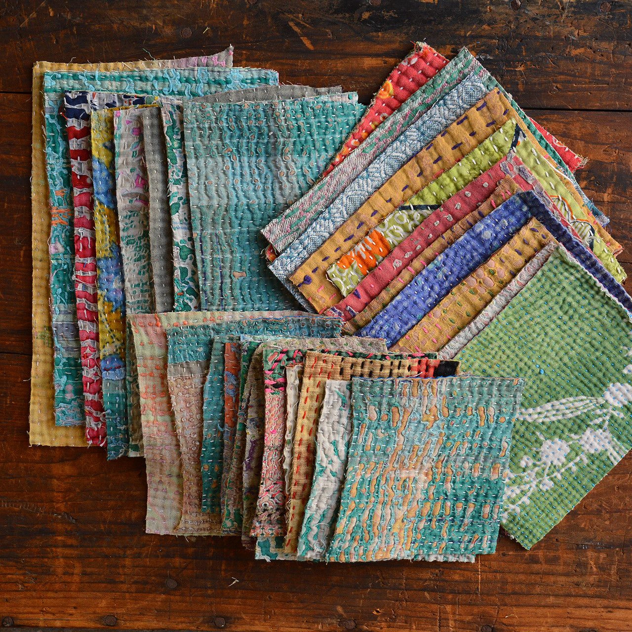 Vintage Kantha Quilt Offcuts (250g)