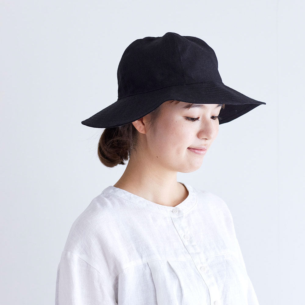 Cree Linen Sun Hat - Black (Women)