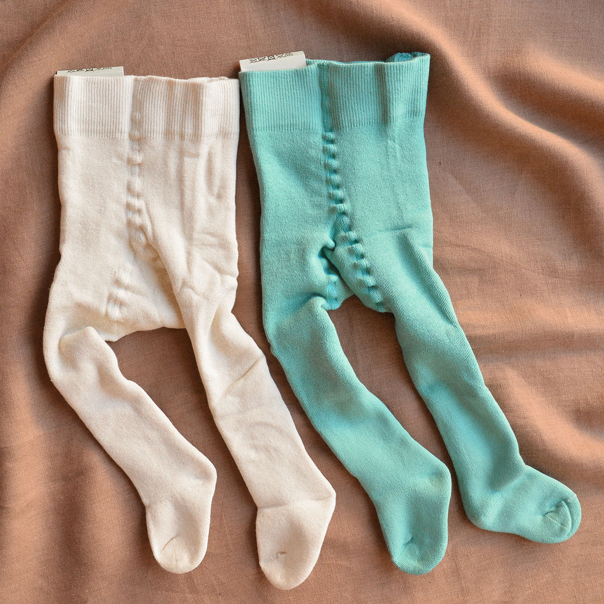 Baby Tights with Plush Terry Lining - Organic Cotton (0-24m)