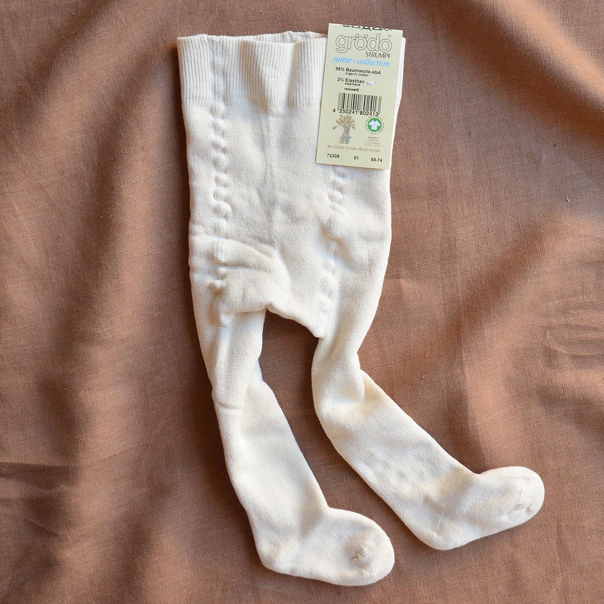 Baby Tights with Plush Terry Lining - Organic Cotton (0-24m)
