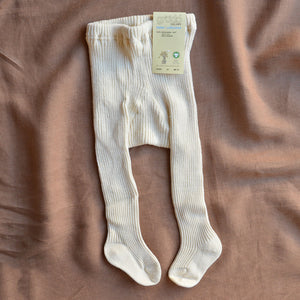 Thick Knit Rib Baby Tights - 100% Organic Wool (0-24m)