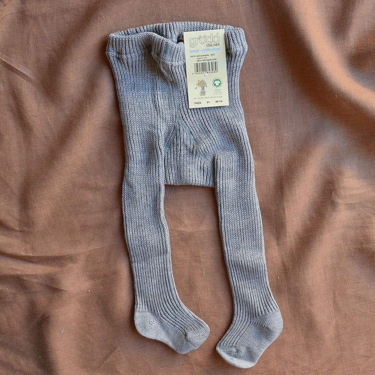 Thick Knit Rib Baby Tights - 100% Organic Wool (0-24m)