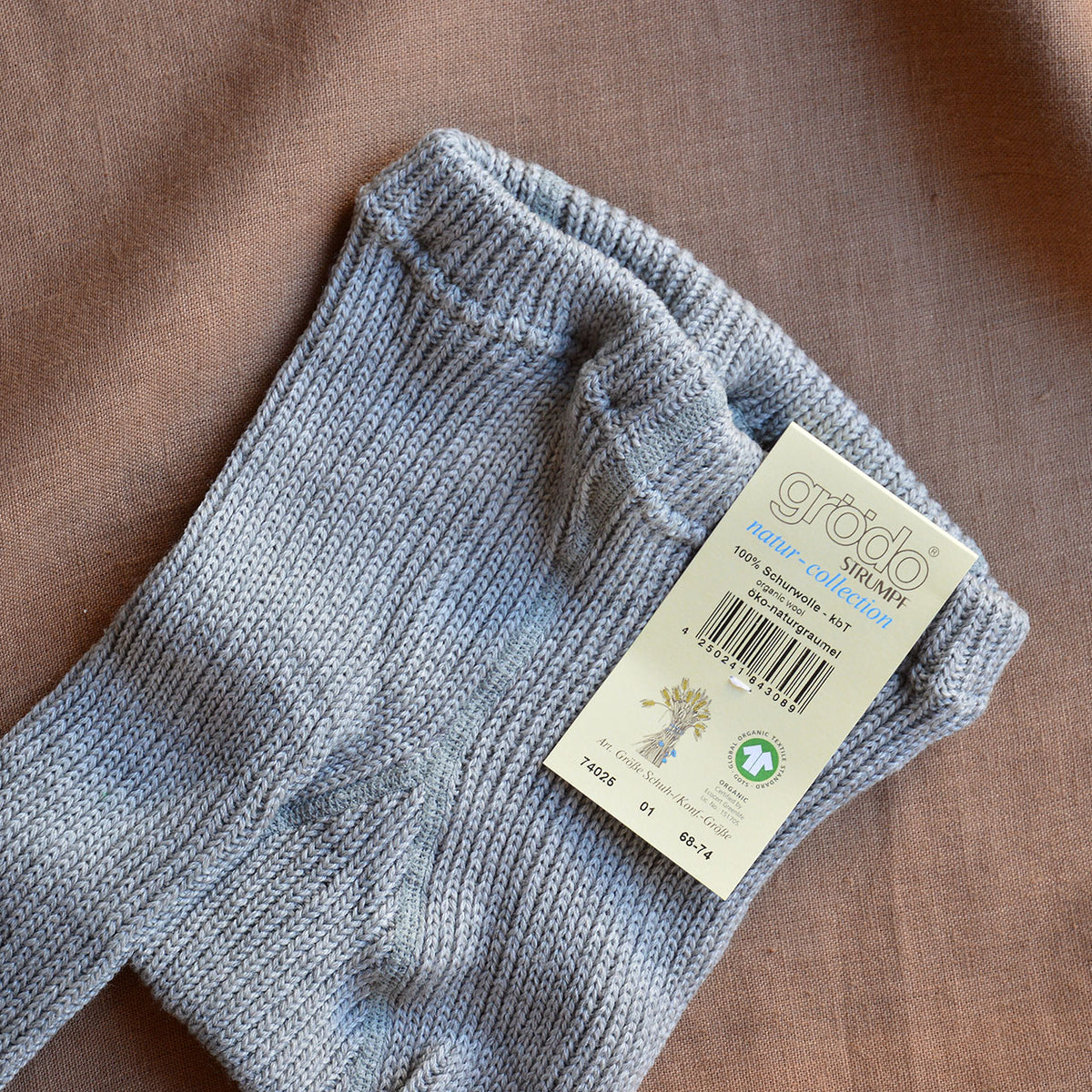 Thick Knit Rib Baby Tights - 100% Organic Wool (0-24m)