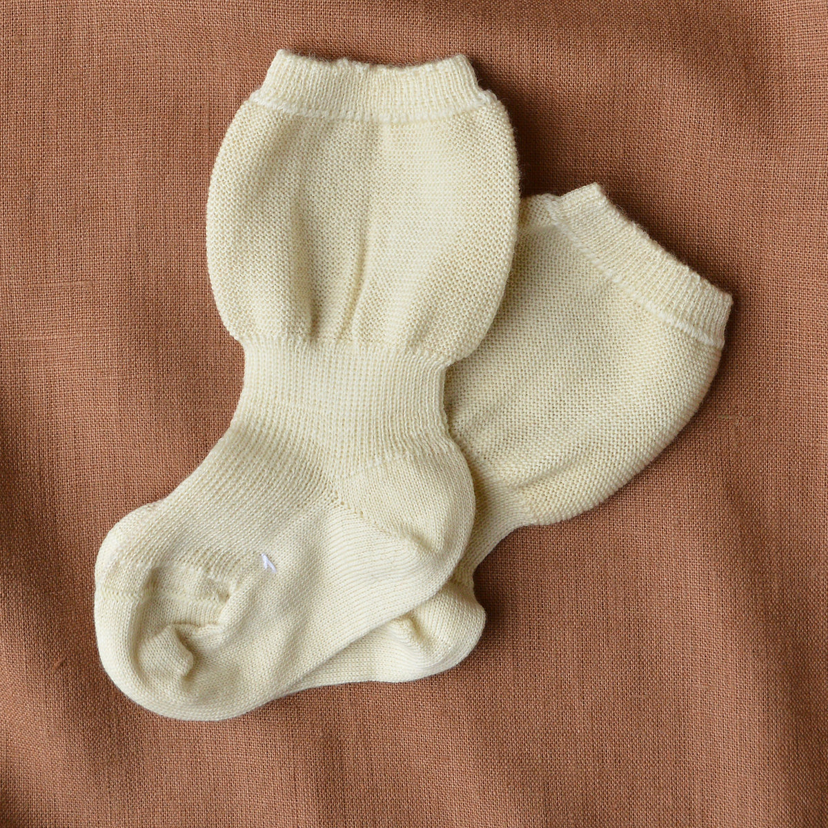 100% Organic Wool Baby Socks (0-3y)