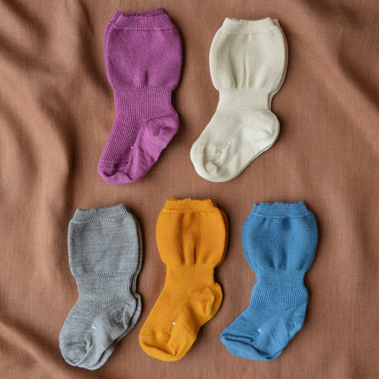 100% Organic Wool Baby Socks (0-3y)