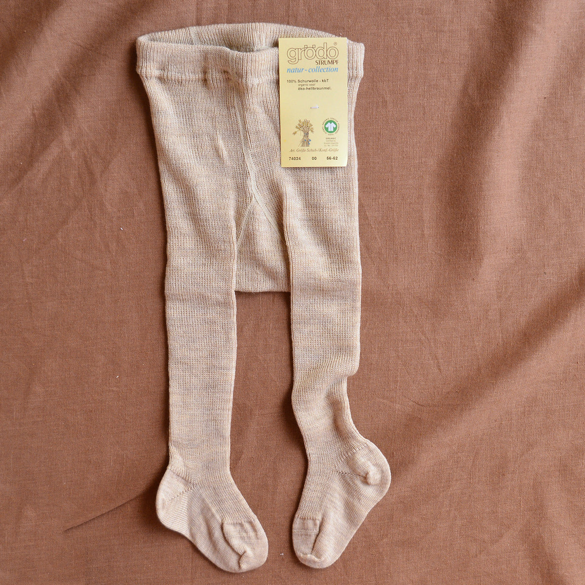 Baby Tights in 100% Organic Merino Wool (0-24m)