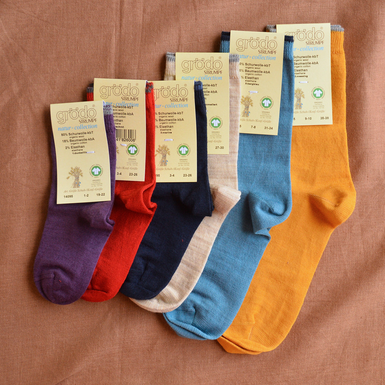 Children's Socks in Organic Wool/Cotton (1-10y+)