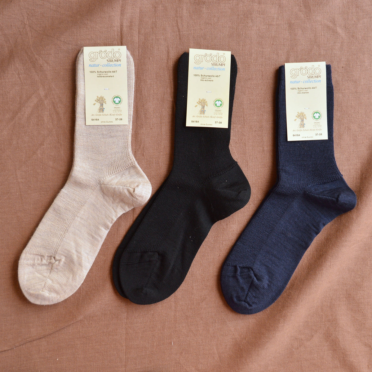 Adults Fine Socks - 100% Organic Wool - Without Elastic (37-44)