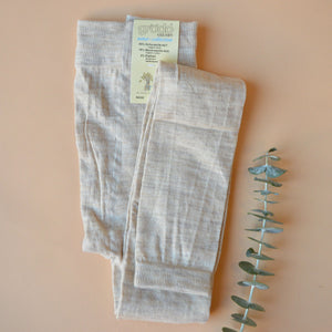 Women's Footless Tights/Leggings - Organic Wool/Cotton