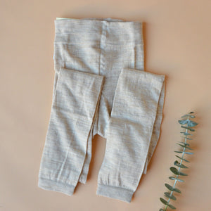 Women's Footless Tights/Leggings - Organic Wool/Cotton