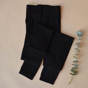 Women's Footless Tights/Leggings - Organic Wool/Cotton