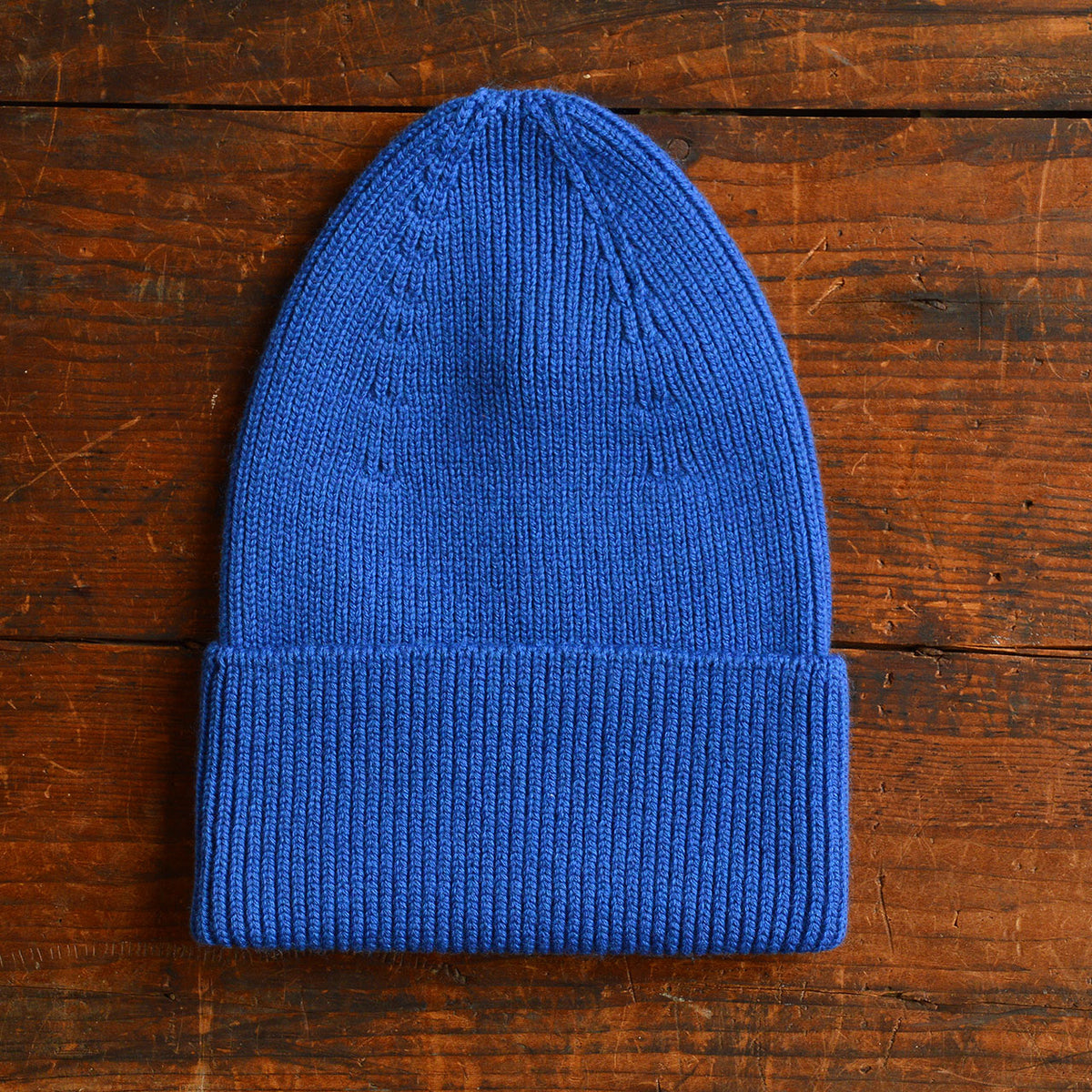 Hvid Rib Beanie - 100% Merino Wool (Teen-Adult)
