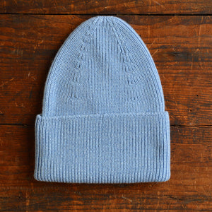 Hvid Rib Beanie - 100% Merino Wool (Teen-Adult)