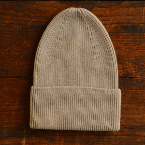 Hvid Rib Beanie - 100% Merino Wool (Teen-Adult)