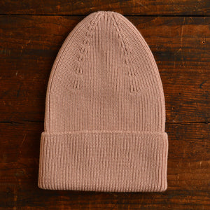 Hvid Rib Beanie - 100% Merino Wool (Teen-Adult)