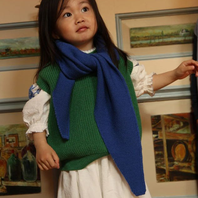 Josephina Triangle Scarf - 100% Merino Wool (Child-Adult)