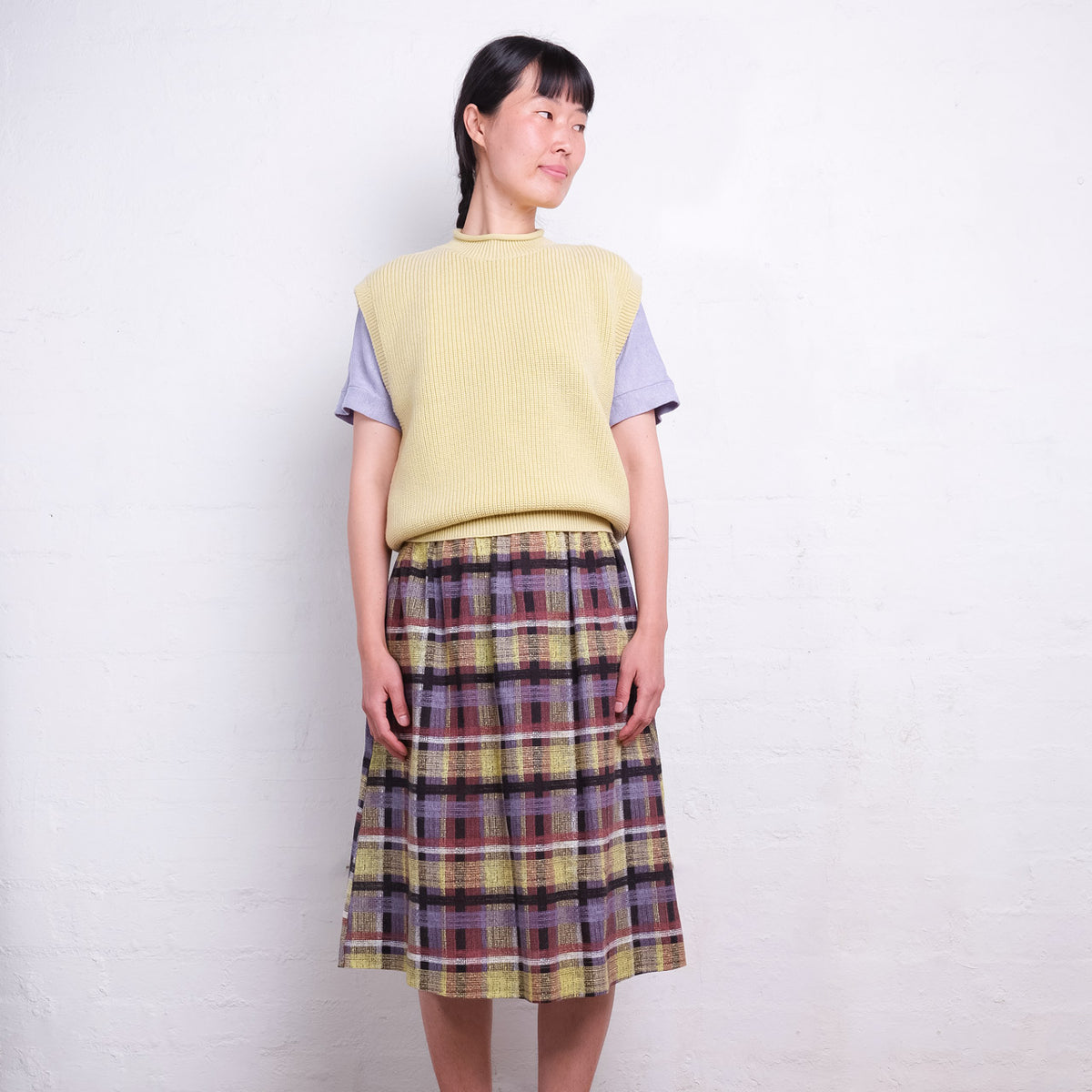 Women's Knitted Vest - 100% Merino Wool - Light Yellow (L-XL) *Last One!