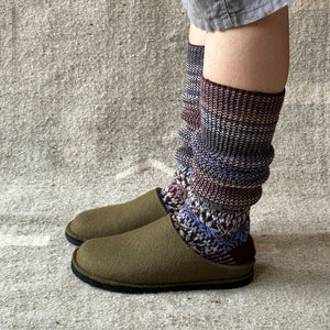 Wool Felt Slippers - Flair Soft - Olive AW24 (Adults 36-41)