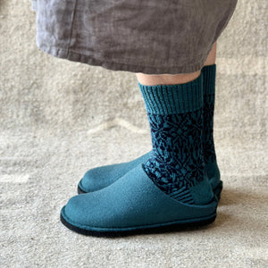 Wool Felt Slippers - Flair Soft - Pine (Adults 36-46)