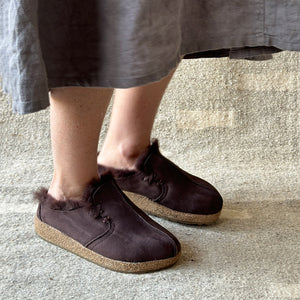 Sheepskin Clogs - Saskatchewan - Coffee AW24 (Adults 37-42)
