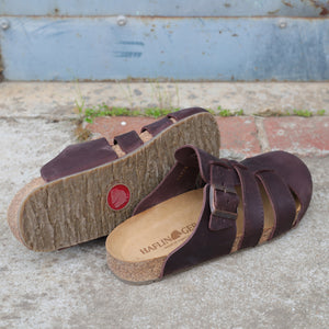 Leather Sandals - Lisboa - Marone (Adults 36-42)