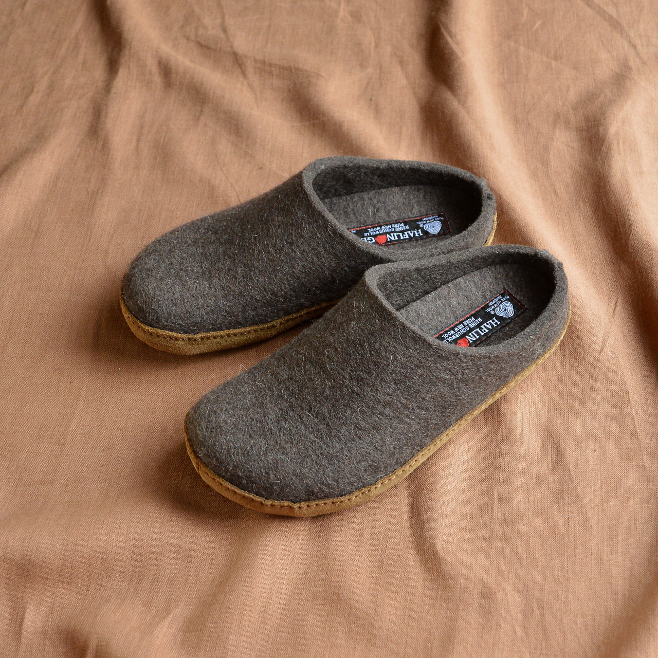 Wool Felt Slippers - Toffel - Brown (Adults 36-46) *Last ones