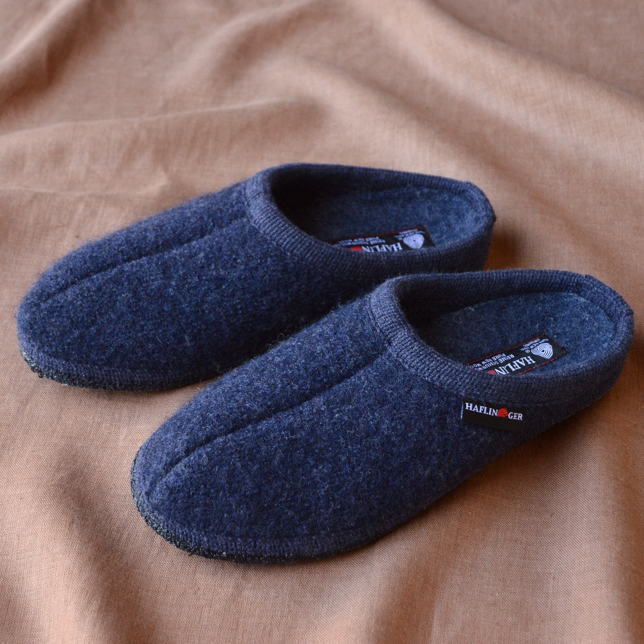 Boiled Wool Slippers - Alaska - Denim AW24 (Adults 36-48)