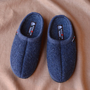 Boiled Wool Slippers - Alaska - Denim (Adults 36-48)