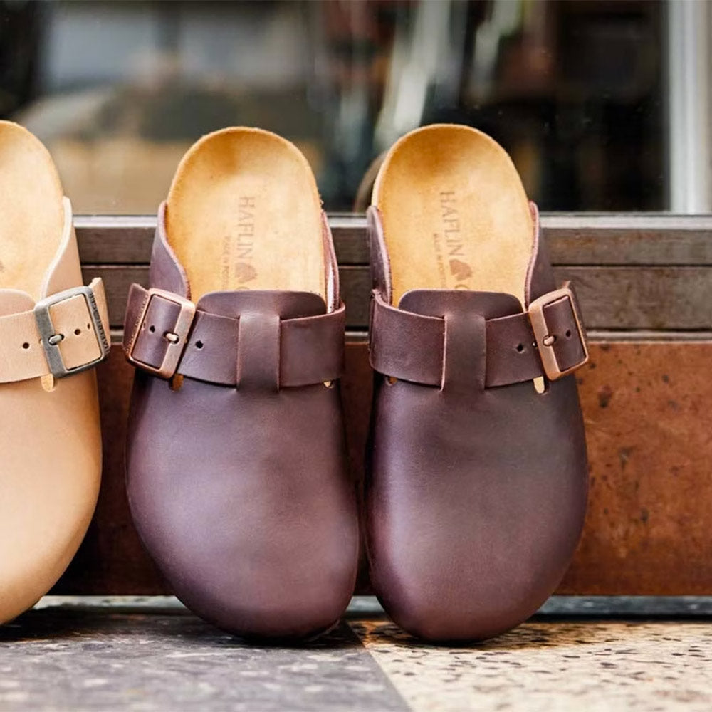 Leather Clogs - Porto - Dark Brown (Adults 36-44) *Coming Soon