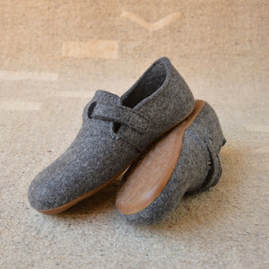 Wool Felt House Shoes - Everest Focus - Anthracite (Adults 36-43)