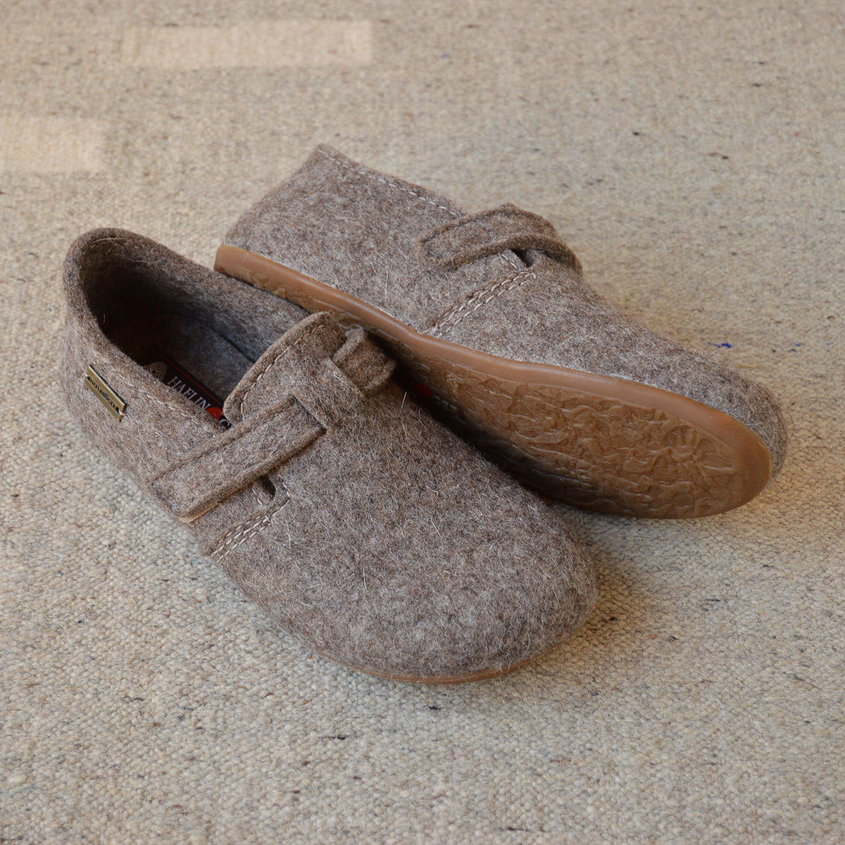 Wool Felt House Shoes - Everest Focus - Taupe (Adults 36-42)