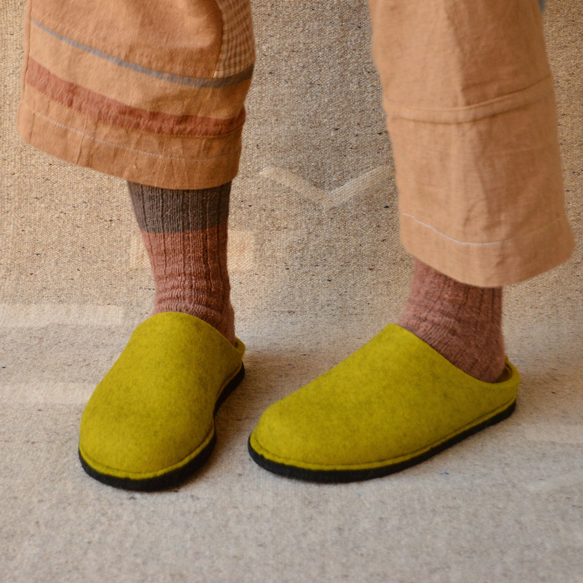 Wool Felt Slippers - Flair Soft - Limone (Adults 36-46)