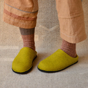 Wool Felt Slippers - Flair Soft - Limone (Adults 36-46)