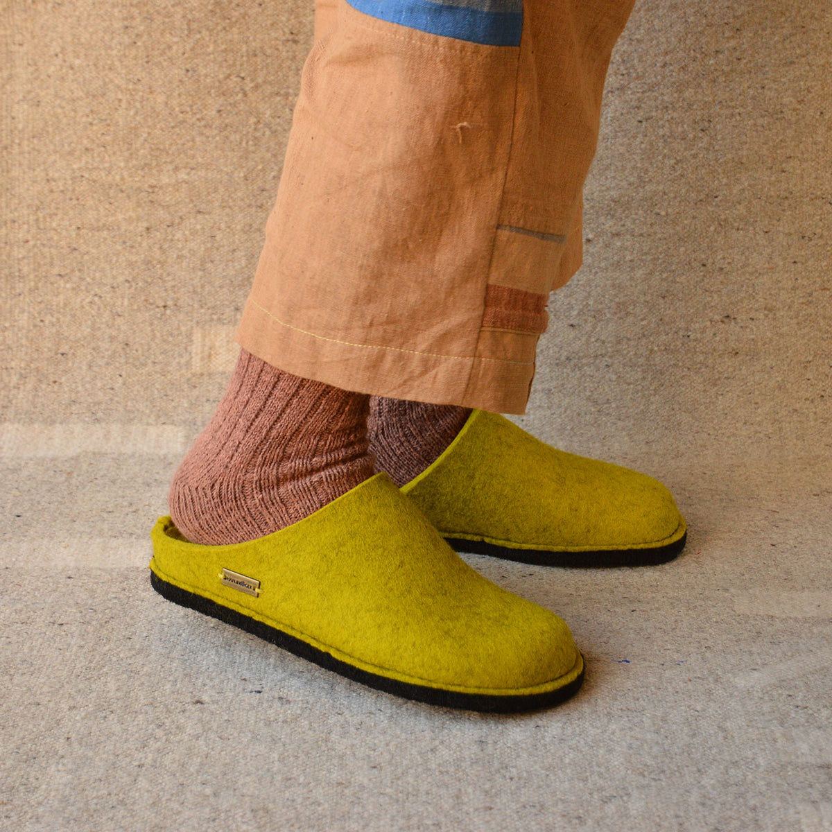 Wool Felt Slippers - Flair Soft - Limone (Adults 36-46)
