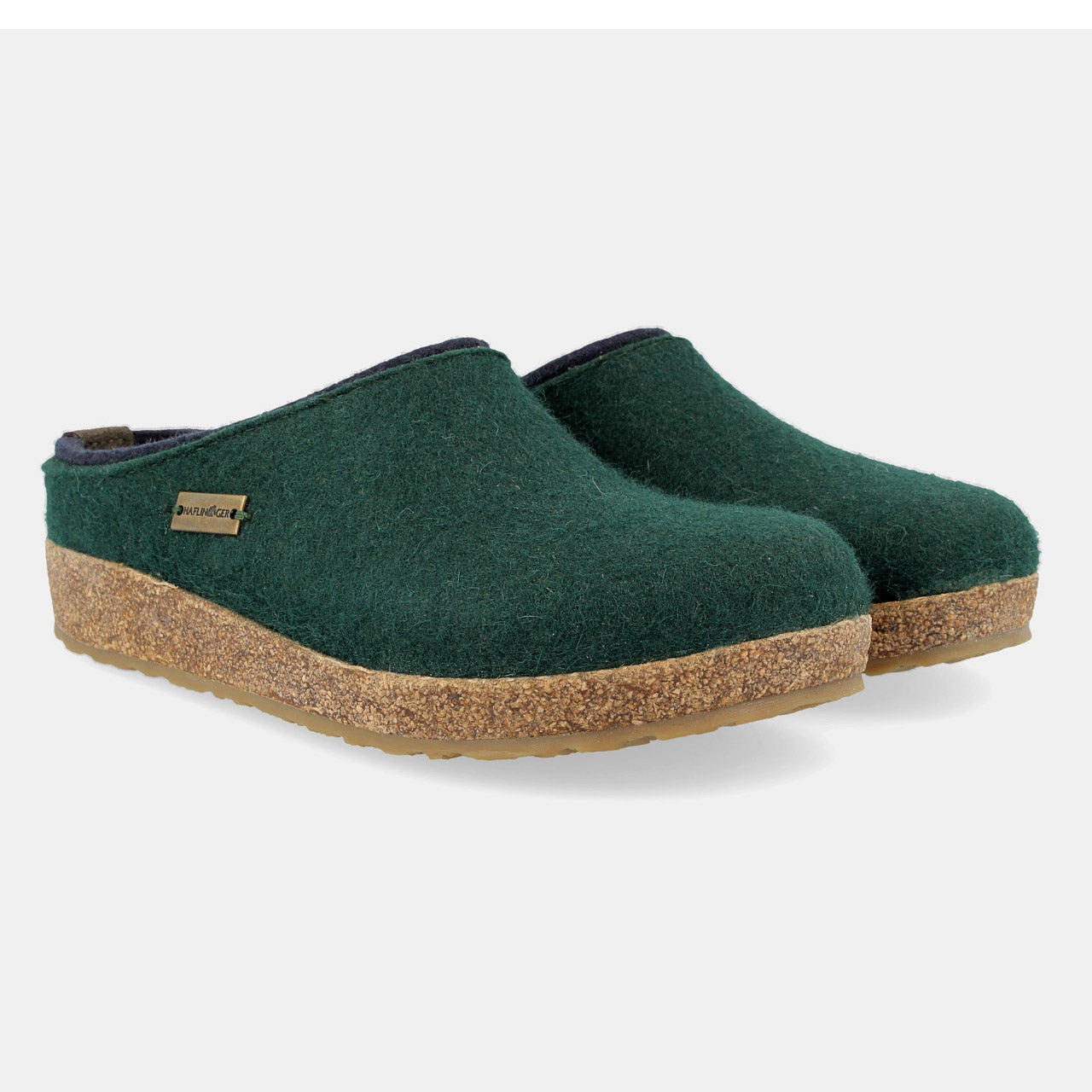 Wool Felt Clogs - Kris - Fir Green (Adults 36-46) *Pre-order