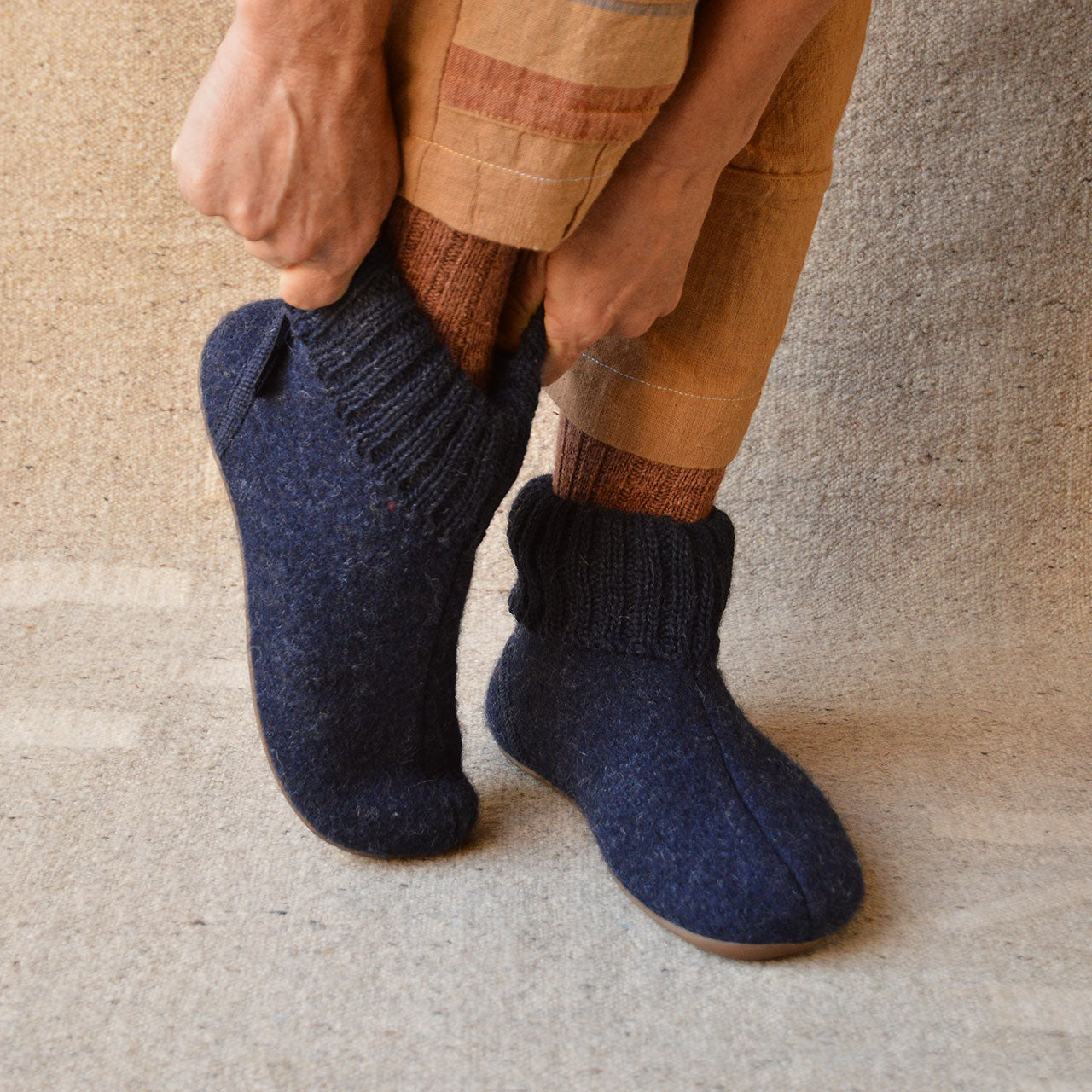 Boiled Wool Slipper Boots - Karlo - Capitan (Adults 36-46)
