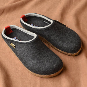 Wool Felt Clogs - Kris - Graphite (Adults 36-48)