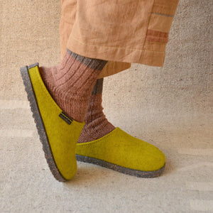 Wool Felt Clogs - Manhattan - Limone (Adults 36-43)