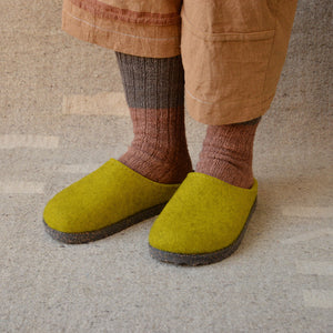 Wool Felt Clogs - Manhattan - Limone (Adults 36-43)