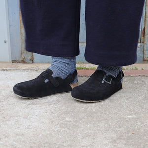 Suede Clogs - Faro - Schwarz (Adults 36-42)