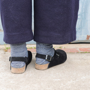 Suede Clogs - Faro - Schwarz (Adults 36-42)