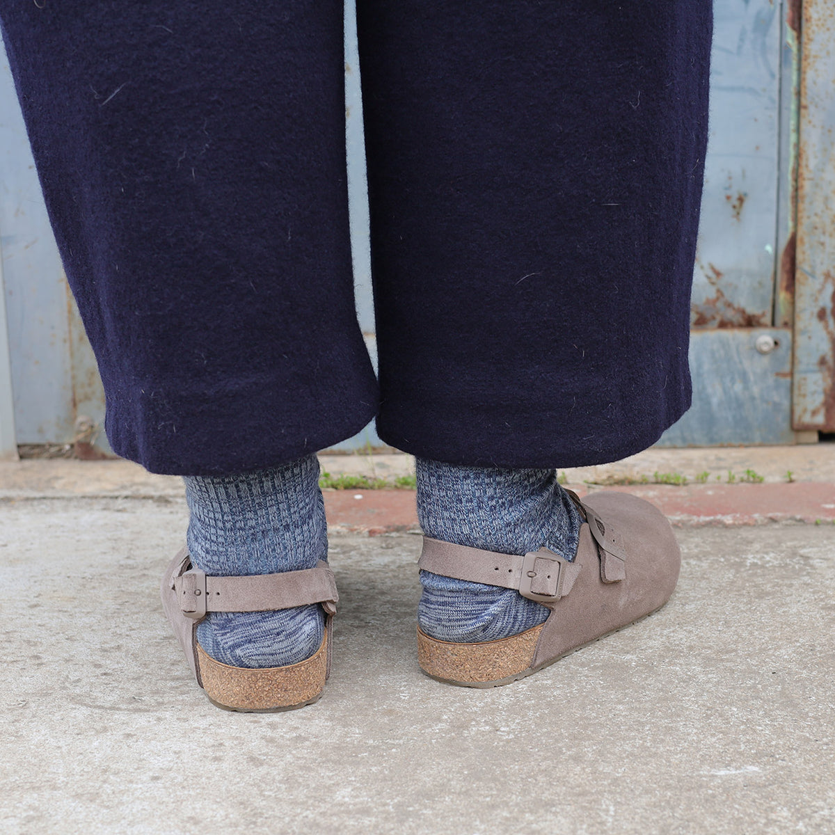 Suede Clogs - Faro - Greige (Adults 36-42)