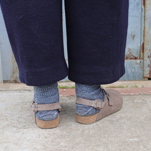 Suede Clogs - Faro - Greige (Adults 36-42)